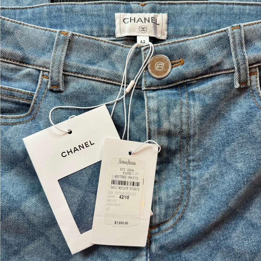 NWT Chanel Jean Light Blue - Pre-Fall Winter 2022 Collection.